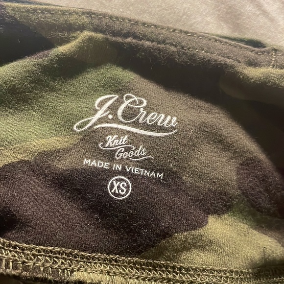 J.Crew green camo high rise 7/8 leggings - Picture 7 of 8